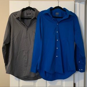 Bundle of 2 fitted Arrow men’s button down shirts
